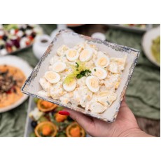 Salată de cartofi cu ouă de prepeliță